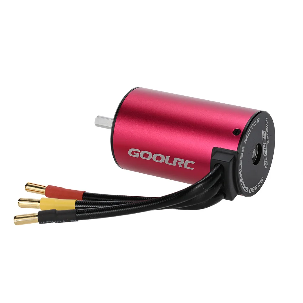 

Original GoolRC S3660 3300KV 4 Poles Sensorless Brushless Motor for 1/10 Remote Control Car Truck Parts