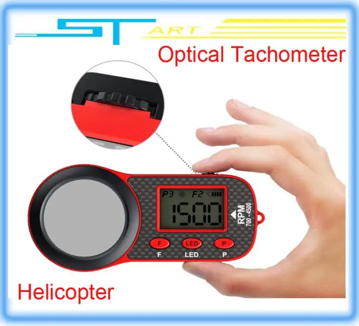 5 pcs/lot SkyRC Helicopter Optical Tachometer 3D glass screen 5 presets