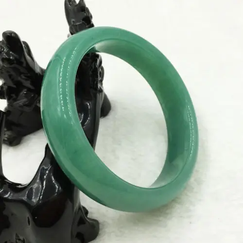 

2433 Natural Emerald Green China Aventurine Jade Gems Bangle Bracelet