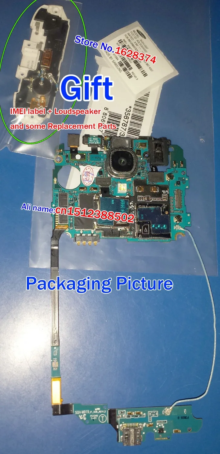 Factory Unlock Original Motherboard For Samsung Galaxy S4 Sch I545 Logic Board Mainboard Loudspeaker Some Replacement Parts Motherboard Alarm Motherboard Samsungmotherboard 1080p Aliexpress