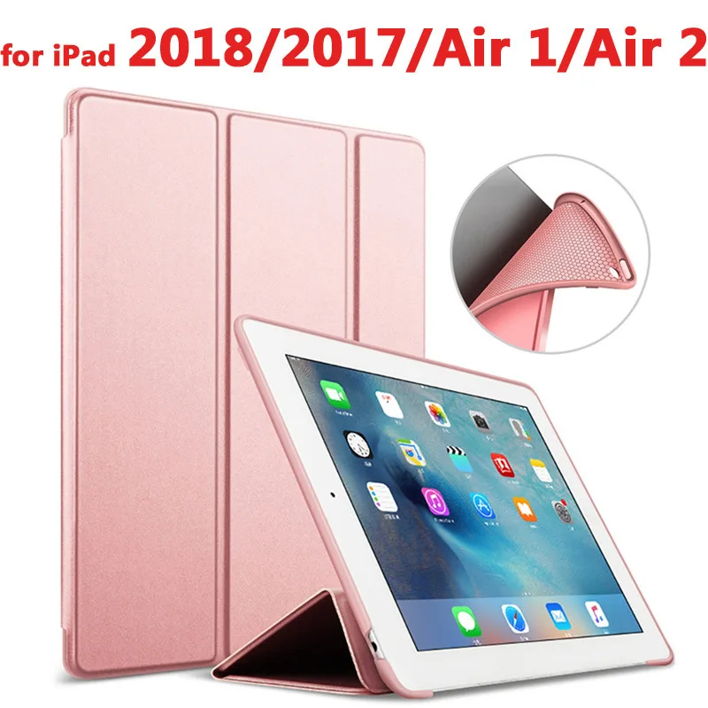 Умный чехол для Apple, iPad 9,7 /, чехол для iPad 5 6 Air 1 2 3 /i Pad Pro 10,5, Ультратонкий чехол из искусственной кожи - Цвет: 1817air12meiguijin