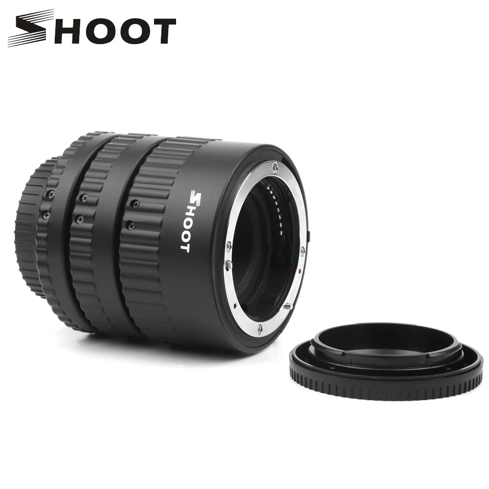 Goedkoop SCHIETEN 12mm 20mm 36mm Autofocus N AF Macro Extension Tube Set Mount Voor Nikon D3200 D7100 D5100 d5500 D5200 Digitale SLR Camera