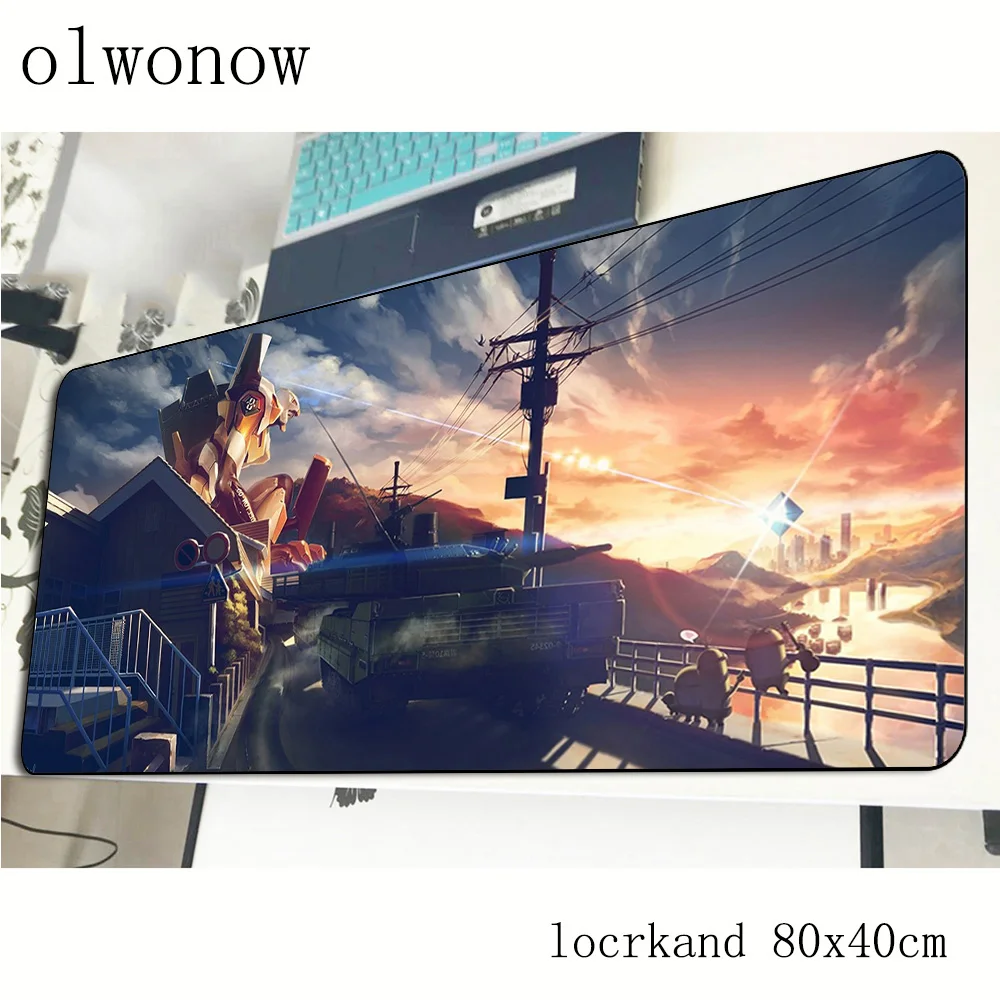 

evangelion mousepad gamer Customized 800x400x2mm gaming mouse pad Personality notebook accessories laptop padmouse ergonomic mat