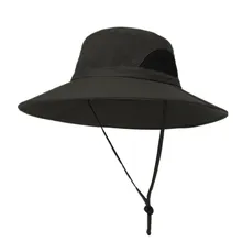 Дышащая шляпа с широкими полями Boonie Кепка для улицы солнце защитная сетка сафари Кепки s для путешествий и походов рыбалки охоты большой край шляпы от солнца