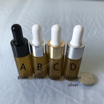 

24pcs/lot 10ml Empty Amber Glass Essential Oil Dropper Bottle Brown glass bottle with dropper 10cc Pipette Dropper Vial