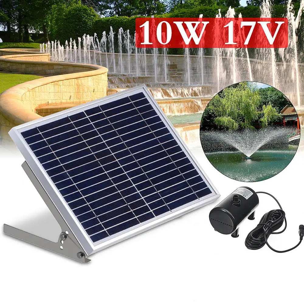 

1350L/H High-power Solar Fountain for Garden Villa Pond Pool Decoration Bird Bath Solar Watering Fountain Waterfall Pump 17V 10W