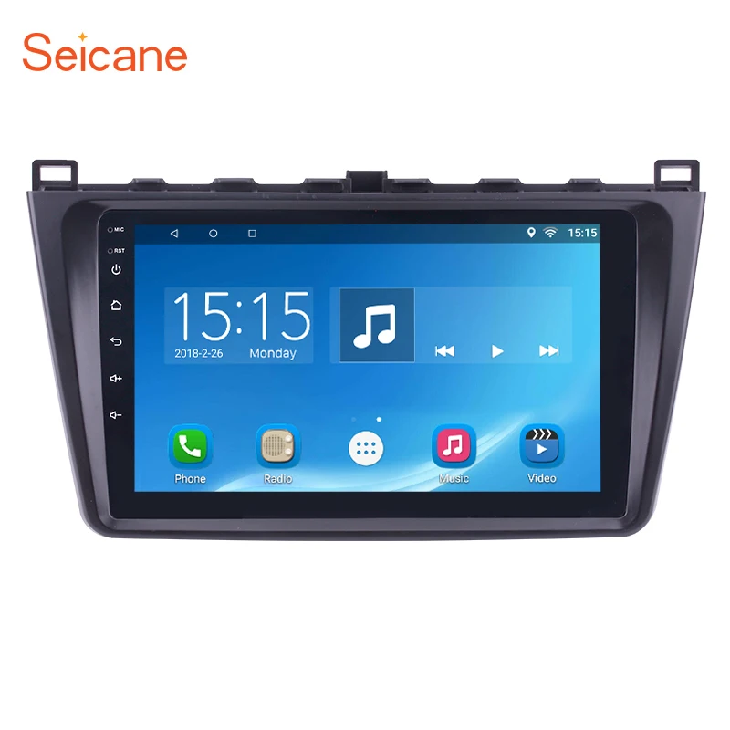 

9" 2din Bluetooth GPS Stereo Seicane Android 8.1/7.1 1024*600 touchscreen FM Car Radio for Mazda 6 Rui wing Support DVR DAB+