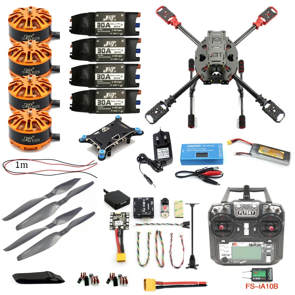 Jmt Full Kit Diy 2.4ghz 4aixs Airplane Rc Drone 630mm Frame Kit