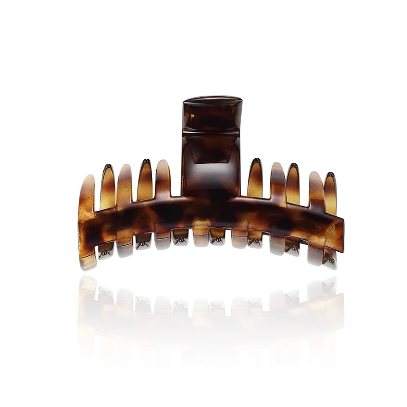 Chimera Fashion Brown Hair Clip Claws Solid Simple Large Cellulose
