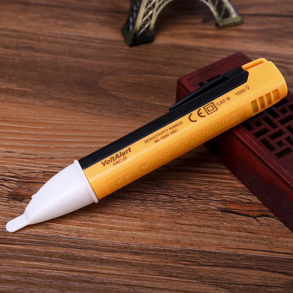 

Induction Sensor Voltage Tester Alert And LED Light Voltage Meters Digital AC 90-1000V Non-Contact Voltage Test Pen