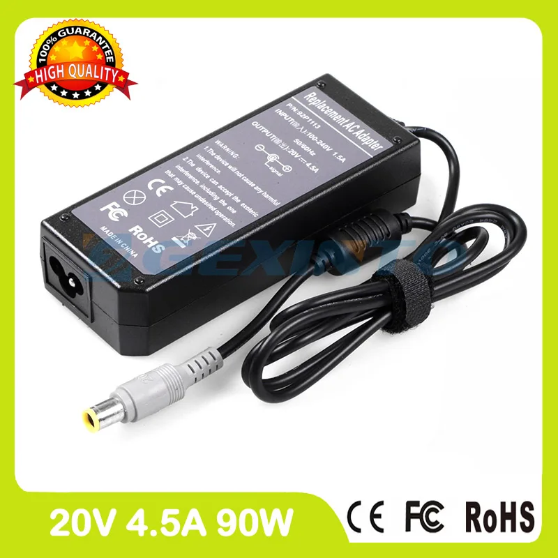 

20V 4.5A 90W ac adapter 92P1161 92P1211 42T4431 laptop charger for Lenovo ThinkPad L510 L512 L520 L530 R400 R500 R60e R60i