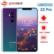 Umidigi Z2 Pro FHD+Full Screen 6GB RAM 128 ROM Mobile Phone Helio P60 Octa Core 6.2″ Android 8.1 Four Camera 4G LTE Cell phones