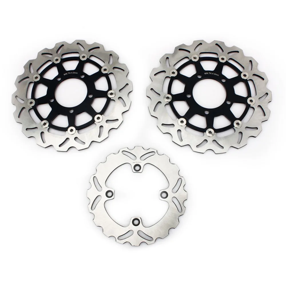 BIKINGBOY Front Rear Brake Disks Discs Rotor for KAWASAKI Ninja ZX6RR