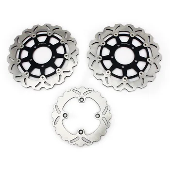 

BIKINGBOY Front Rear Brake Disks Discs Rotors For Kawasaki Ninja ZX6R ZX636 05-06 ZX-6R ZX600 08-19 ZX10R 04-07 ER6F ER6N 06-16