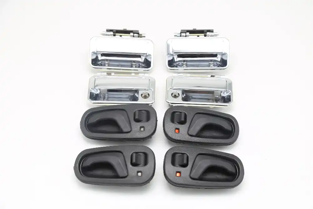 8PCS DHKA CHROME OUTSIDE BLACK INSIDE 