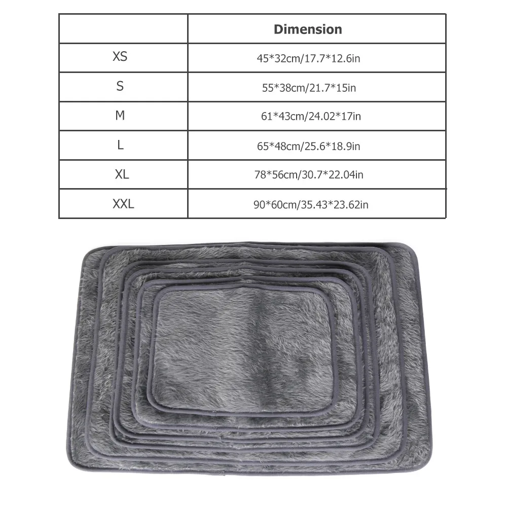 Одеяло для собак и кошек, зимнее теплое мягкое флисовое покрывало для кровати, плюшевый нескользящий коврик для больших и маленьких собак, полотенце, подушка для собак, мопс, BD0010 - Цвет: Grey