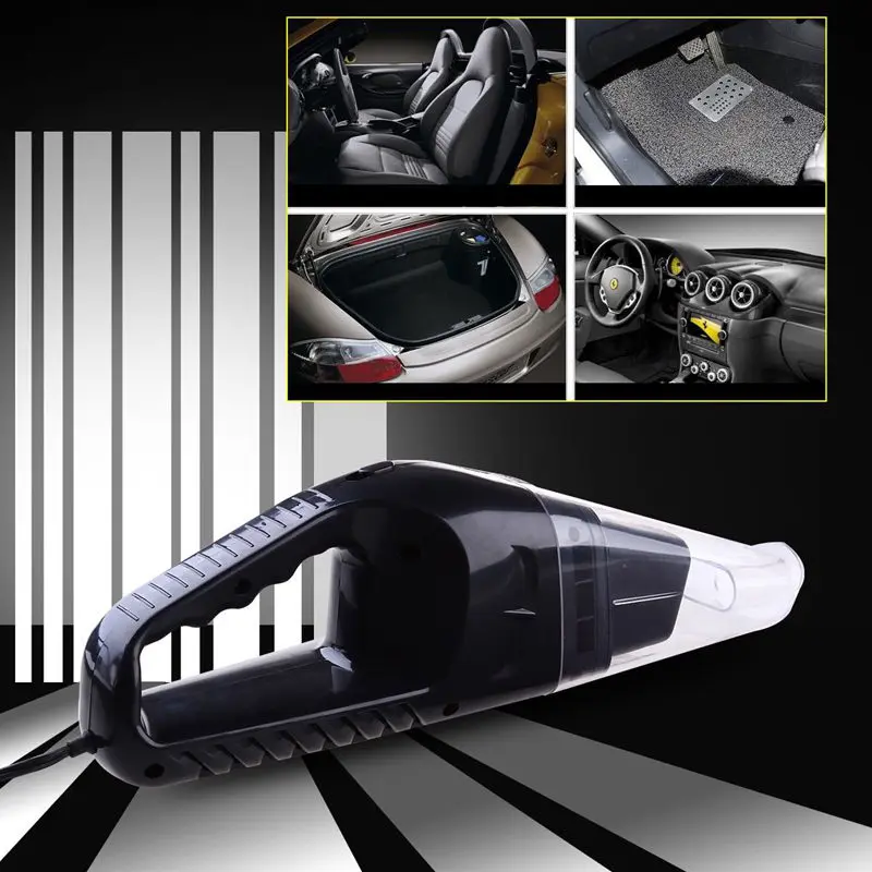 Автомобильный пылесос 12V 120W автоматический очиститель 6 в 1 портативные пылесосы Мощность шнур