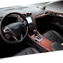 Автомобильный Стайлинг Teeze Автомобильная центральная консоль для салона изменение цвета декоративная накладка из углеволокна наклеивающиеся Переводные картинки для детей Ford Mondeo