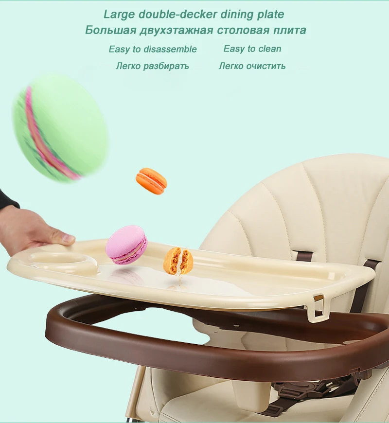 Russian free shipping Chair for babies Multifunctional a chair for feeding Folding Children Dining Chair Portable baby highchair