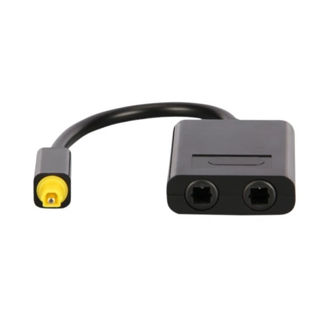 Double port Toslink Adaptateur optique numérique Splitter Fibre Audio Câble  1 En 2 Sortie