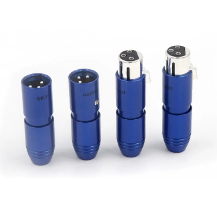 4pcs Hifi Xlr 3 Pins Male And Female Xlr Connectors Speaker Audio