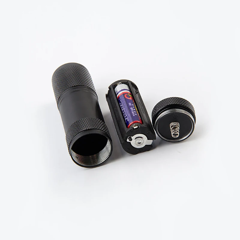 AIMIHUO 9 LED UV Flashlight Mini 395nm Ultraviolet Lamp Flashlight LED Check Money Detection UV Torch Lantern For 3AAA Battery (13)