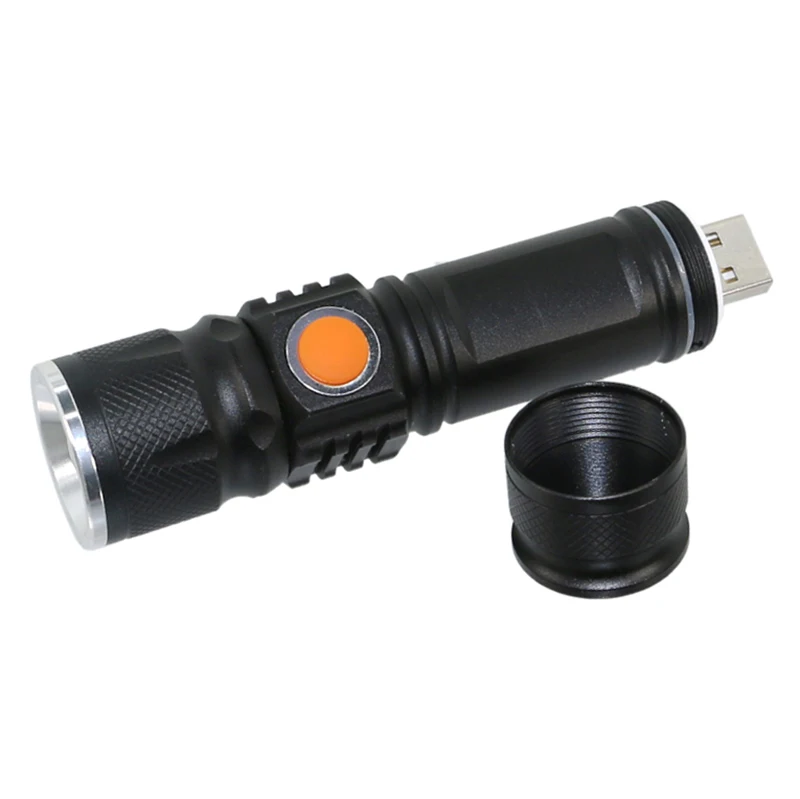 Discount USB Bike Light Front LED torch Bicycle Alarm Taillight Waterproof Built-in Battery Headlight 10