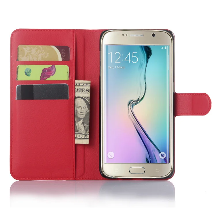 

Luxury Flip Leather Cover Case for Samsung Galaxy S6 Edge Plus G928 G928F 5.7 inch Protective Shell Wallet Style With Card Slot