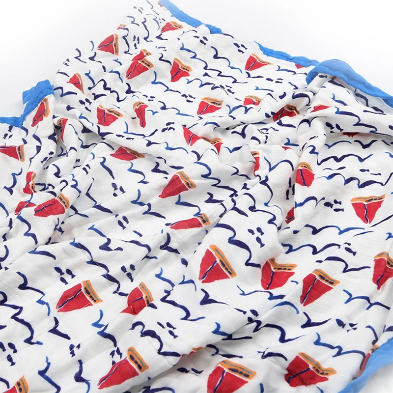 2 слоя детское одеяло для новорожденных из бамбукового волокна хлопка муслин пеленать для младенцев детское постельное белье лист игровой