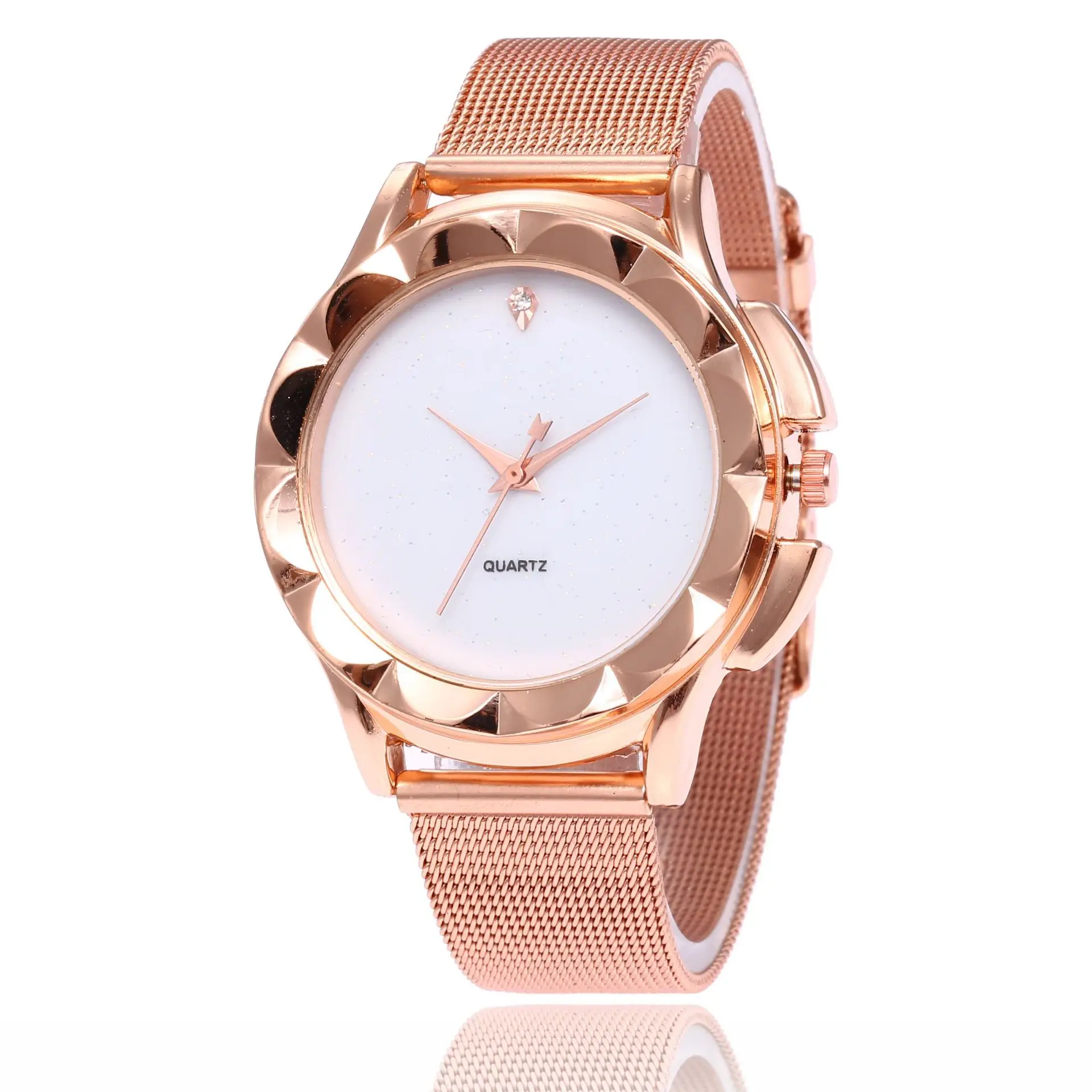 

Lady net belt watch steel band quartz quartz watch