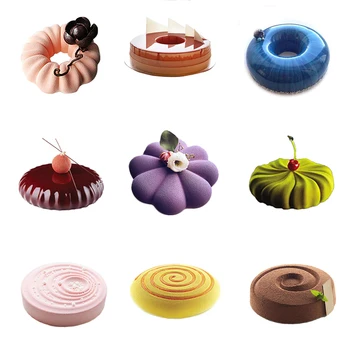 

Multiple Shapes Silicone Cake Decorating Mold For 3D Baking Mould Dessert Mousse bakvormen Pastry Pan Bakewar Tools Accessories