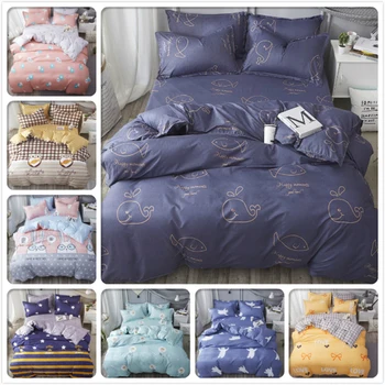 

Double Big Size King Queen Full Twin Single Duvet Cover Bedding Set 3pcs/4pcs Bed Linens Kids Child Bedlinen Soft Cotton 200x230