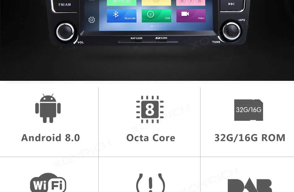 Perfect 2 Din Android 8.0 Car DVD Player For Skoda Octavia 2 3 A5 Yeti 2009-2013 Head Unit Car Audio GPS Navigation Tape Recorder Radio 1 Perfect 2 Din Android 8.0 Car DVD Player For Skoda Octavia 2 3 A5 Yeti 2009-2013 Head Unit Car Audio GPS Navigation Tape Recorder Radio 1