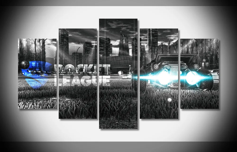 7297 rocket league Poster wood Framed Gallery wrap art print home wall