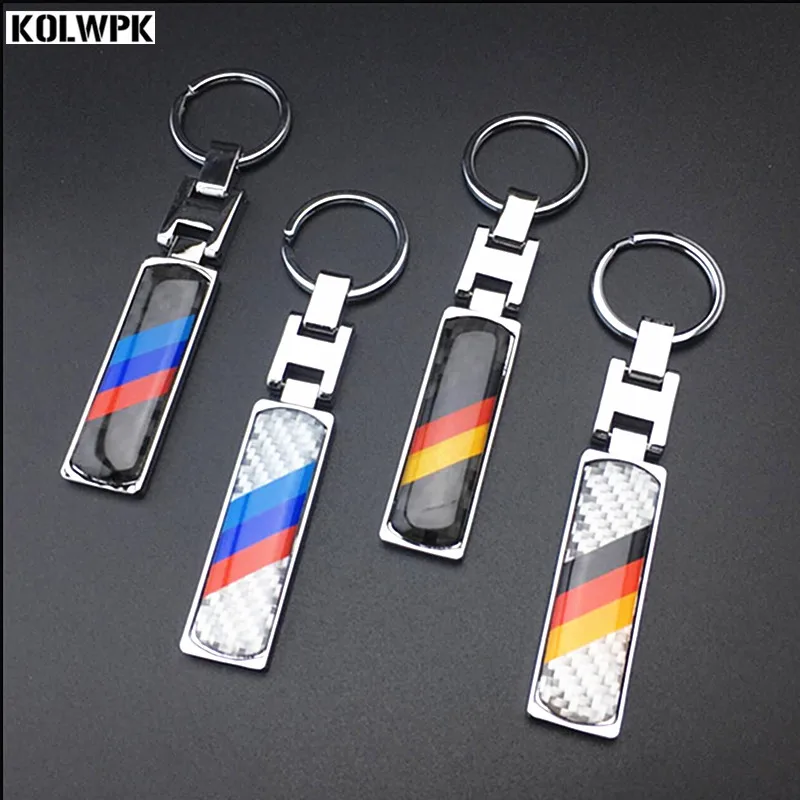 5PCS NEW carbon fibre Keychain Keyring for For BMW M Power 1 2 3 5 7