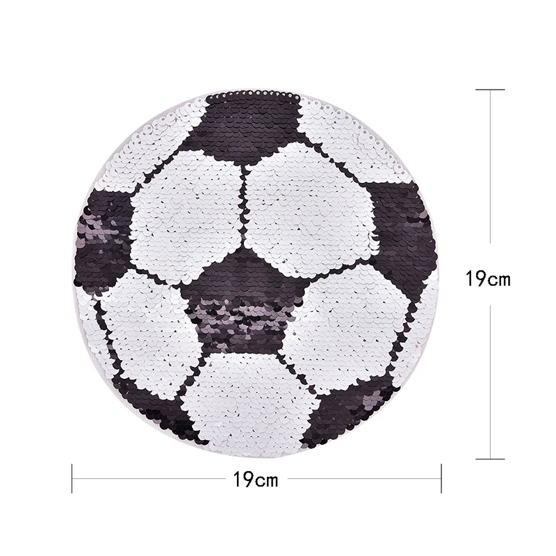 1 шт. обратимые блестки изменить цвет Футбол пришить заплатка для одежды DIY нашивка аппликации вакуумные пакеты для одежды пальто свитер ремесла