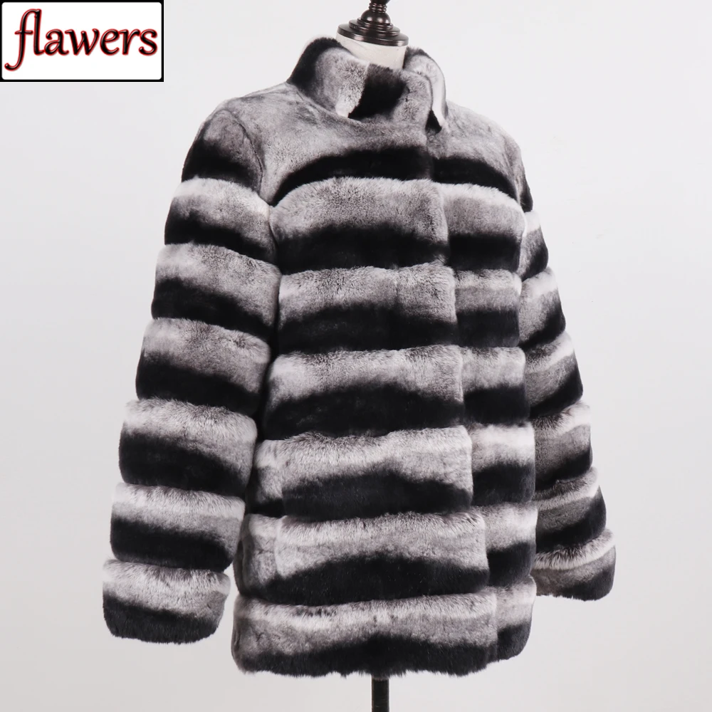 

Winter Lady Fashion Real Rex Rabbit Fur Coat 100% Natural Soft Rex Rabbit Fur Jacket Women Warm High Quality Rex Rabbit Fur Coat