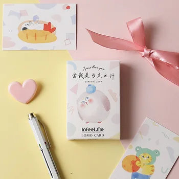 

28 Sheets/Set Chicken Cat Pet Lomo Card Cartoon Animals Mini Postcard Greeting Card Christmas Gifts
