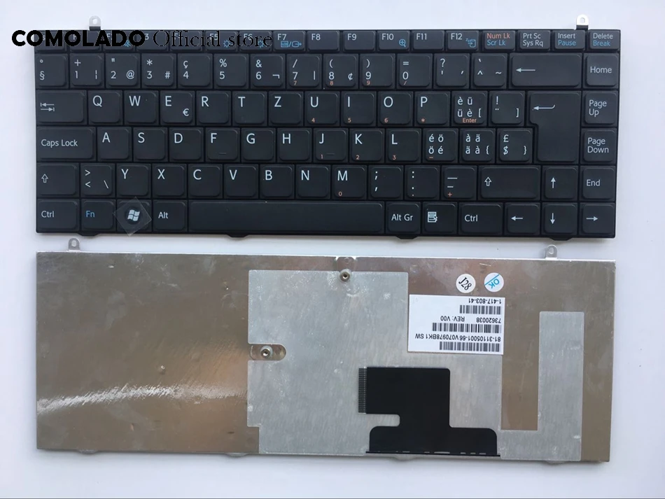 

SW Swiss Keyboard for Sony Vaio VGN-FZ FZ FZ150E FZ160E FZ180E FZ190 FZ220E FZ230E FZ240E FZ250E black Keyboard SW Layout