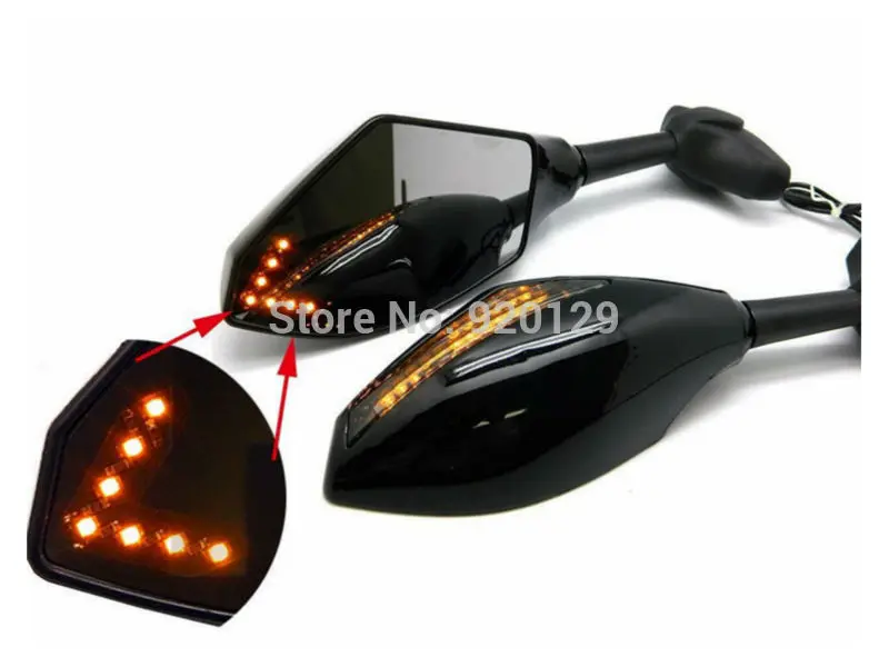 black motorcycle racing sport bike led turn signal light sportbike lights