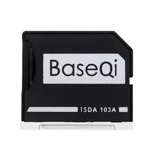 BASEQI Aluminum MiniDrive Micro SD Card Adapter Memory Card Reader For Macbook Air 13 Model 103A
