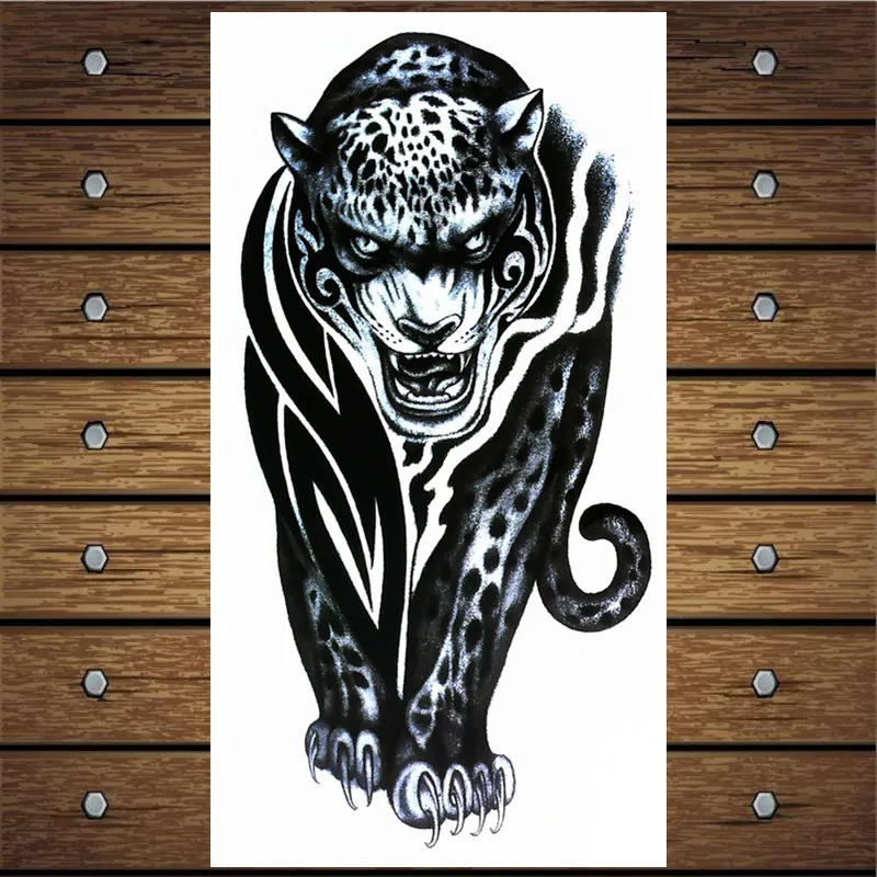 

Y-XLWAN Black Panther Pattern Men's Creative Sticker Women Temporary Tattoo Disposable Waterproof Tattoo Sticker Wall Sticker
