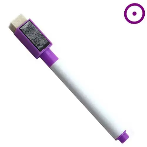 1pc PURPLE 1 шт. ручка для доски на магните, рисования и записи магнит стираемые сухие маркеры для белой доски для офиса школьные принадлежности - Цвет: 1pc PURPLE