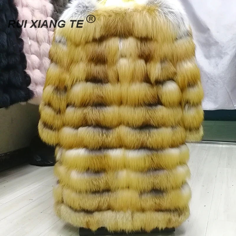 Ruixiangte настоящие женские пальто из настоящего меха лиса свой цвет руква и внизу снимать трасформер песец шуба для зимой