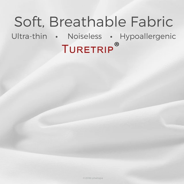 Waterproof Mattress Cover Anti Mites Bed Protector Soft Breathable Sheet Cover All Size Available (Smooth) 2