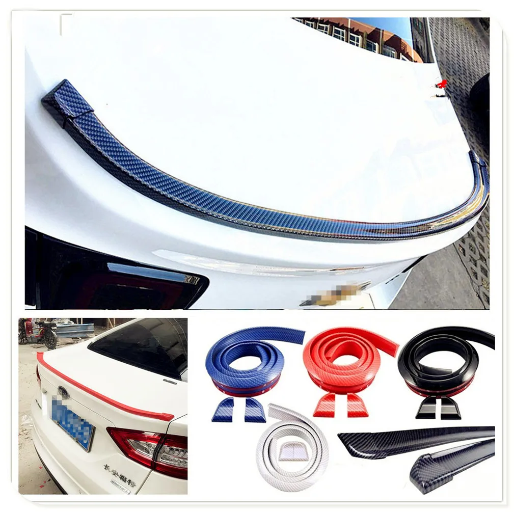

Car auto Carbon Fiber Rubber tail Rear Spoiler Wing for Chevrolet Blazer Traverse Tahoe Equinox Trax Sonic FNR-X Bolt