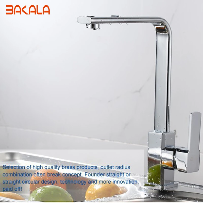 Bakala high quality brass kitchen faucets hot and cold water Single