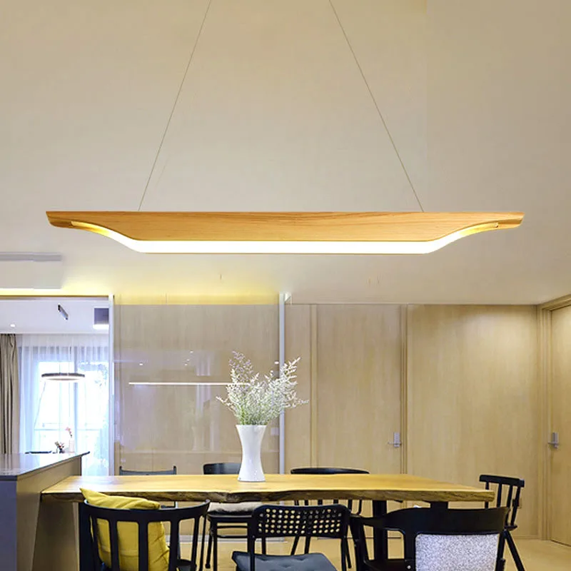 

Wood Pendant Light LED Nordic Light Kitchen Hanging Wood Light Dining Room Table Suspension Modern Lights Fixture