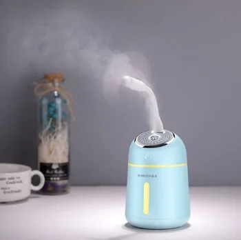 

Mini Essential Oil Diffuser with USB Fan LED Lamp 330ML Ultrasonic Air Humidifier for Home Office Car 3 In 1 Aroma Diffuser