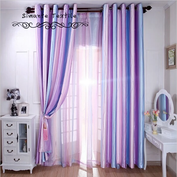 

NAPEARL Full shade fabric stripe blackout curtain for bedroom free shipping